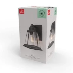 Merle 1-Light Bronze Outdoor/Indoor Wall Lantern Sconce with Clear Glass Shade by Globe Electric 14 Merle 1-Light Bronze Outdoor/Indoor Wall Lantern Sconce with Clear Glass Shade by Globe Electric -Deals Globe Electric Store bronze globe electric outdoor sconces 44697 fa 1000