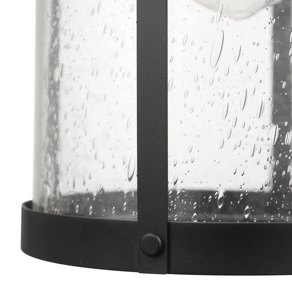 Apollo 1-Light Bronze Outdoor/Indoor Wall Lantern Sconce with Seeded Glass Shade by Globe Electric 7 Apollo 1-Light Bronze Outdoor/Indoor Wall Lantern Sconce with Seeded Glass Shade by Globe Electric - Image 7