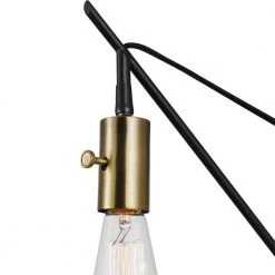 Exeter 1-Light Bronze with Brass Accents Plug-In or Hardwire Swing Arm Wall Sconce by Globe Electric -Deals Globe Electric Store bronze with brass accents globe electric wall sconces 51343 c3 1000