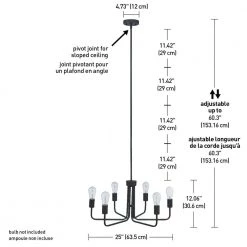 Stratford 6-Light Dark Bronze Chandelier by Globe Electric -Deals Globe Electric Store brown globe electric chandeliers 60285 fa 1000
