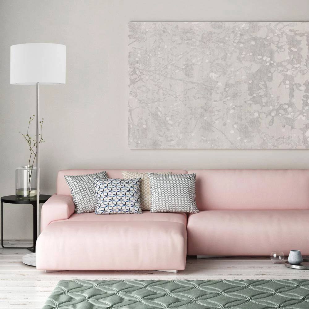 Versailles 60 in. Brushed Nickel Floor Lamp with Faux Marble Accent by Globe Electric 4 Versailles 60 in. Brushed Nickel Floor Lamp with Faux Marble Accent by Globe Electric - Image 4