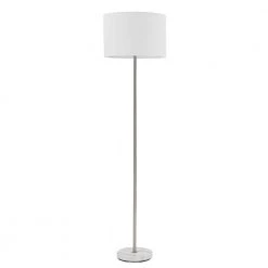 Versailles 60 in. Brushed Nickel Floor Lamp with Faux Marble Accent by Globe Electric