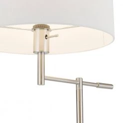Jaclyn 63 in. Brushed Nickel Swing Arm Floor Lamp with White Shade, CEC Title 20 Bulb Included by Globe Electric 11 Jaclyn 63 in. Brushed Nickel Swing Arm Floor Lamp with White Shade, CEC Title 20 Bulb Included by Globe Electric -Deals Globe Electric Store brushed nickel globe electric floor lamps 67756 1f 1000