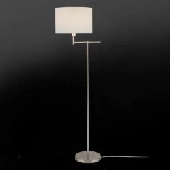 Jaclyn 63 in. Brushed Nickel Swing Arm Floor Lamp with White Shade, CEC Title 20 Bulb Included by Globe Electric 9 Jaclyn 63 in. Brushed Nickel Swing Arm Floor Lamp with White Shade, CEC Title 20 Bulb Included by Globe Electric -Deals Globe Electric Store brushed nickel globe electric floor lamps 67756 c3 1000