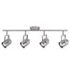 Westmore 2 ft. 4-Light Brushed Nickel Track Lighting Kit by Globe Electric
