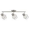 Cedric 3-Light Brushed Nickel Track Lighting Kit, Incandescent Bulbs Included by Globe Electric