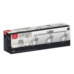 Cedric 3-Light Brushed Nickel Track Lighting Kit, Incandescent Bulbs Included by Globe Electric -Deals Globe Electric Store brushed nickel globe electric track lighting kits 59701 76 1000