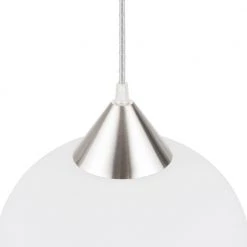 Griffin 1-Light Brushed Steel Plug-In or Hardwire Pendant Lighting with 15 ft. Cord by Globe Electric -Deals Globe Electric Store brushed steel globe electric chandeliers 61102 1f 1000