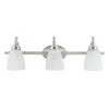 Diana 3-Light Satin Nickel Bath Vanity Light by Globe Electric