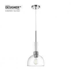 Tai 1-Light Chrome Pendant Light with Clear Glass Shade by Globe Electric 9 Tai 1-Light Chrome Pendant Light with Clear Glass Shade by Globe Electric -Deals Globe Electric Store chrome globe electric chandeliers 60896 4f 1000