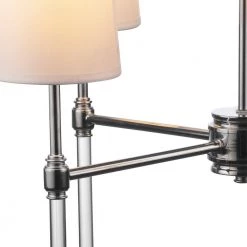 Jules 4-Light Chrome Chandelier with Acrylic Crystal Accents and White Fabric Shades by Globe Electric 14 Jules 4-Light Chrome Chandelier with Acrylic Crystal Accents and White Fabric Shades by Globe Electric -Deals Globe Electric Store chrome globe electric chandeliers 61104 fa 1000