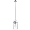 Jennings 1-Light Chrome Plug-In or Hardwire Pendant Lighting with 15 ft. Cord by Globe Electric