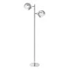 Miles 2-Light Adjustable Head Chrome Floor Lamp by Globe Electric