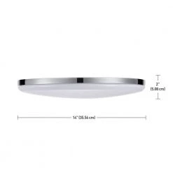 Ellington 28-Watt Chrome Integrated LED Ceiling Flush Mount by Globe Electric 9 Ellington 28-Watt Chrome Integrated LED Ceiling Flush Mount by Globe Electric -Deals Globe Electric Store chrome globe electric flush mount lights 65584 1f 1000