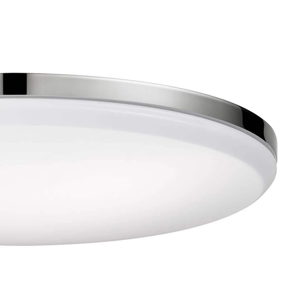 Ellington 28-Watt Chrome Integrated LED Ceiling Flush Mount by Globe Electric 3 Ellington 28-Watt Chrome Integrated LED Ceiling Flush Mount by Globe Electric - Image 3