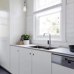 1-Light Chrome Mini Pendant with Grey Woven Cloth Rope Socket by Globe Electric -Deals Globe Electric Store chrome globe electric pendant lights 65180 fa 1000