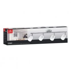 Sydney 2.4 ft 4-Light Chrome Track Lighting Kit by Globe Electric 10 Sydney 2.4 ft 4-Light Chrome Track Lighting Kit by Globe Electric -Deals Globe Electric Store chrome globe electric track lighting kits 59267 66 1000