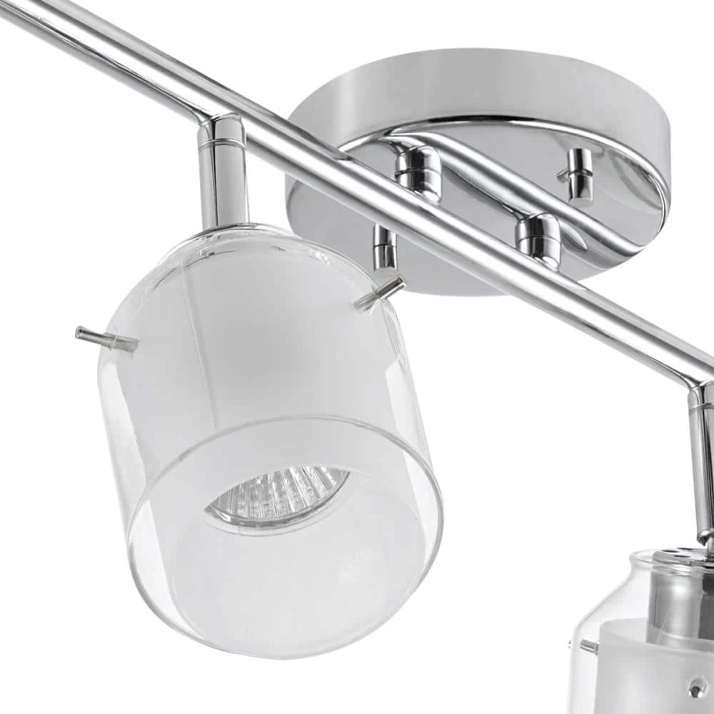 Sydney 2.4 ft 4-Light Chrome Track Lighting Kit by Globe Electric 4 Sydney 2.4 ft 4-Light Chrome Track Lighting Kit by Globe Electric - Image 4