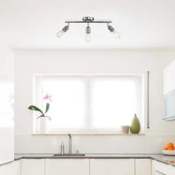 Pearson 19 in. 3-Light Chrome Track Lighting Kit by Globe Electric -Deals Globe Electric Store chrome globe electric track lighting kits 59644 4f 1000