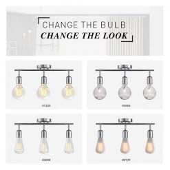 Pearson 19 in. 3-Light Chrome Track Lighting Kit by Globe Electric -Deals Globe Electric Store chrome globe electric track lighting kits 59644 76 1000