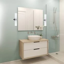 Champagne 2-Light Chrome Adjustable Bath Vanity Light by Globe Electric -Deals Globe Electric Store chrome globe electric vanity lighting 50769 4f 1000