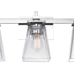 Yorke 5-Piece Chrome All-In-One Vanity Light Set by Globe Electric -Deals Globe Electric Store chrome globe electric vanity lighting 51413 c3 1000