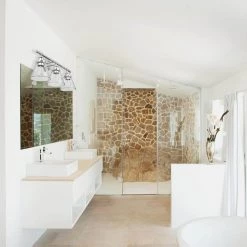 Parker 3-Light Chrome Vanity Light with Clear Glass Shades by Globe Electric 10 Parker 3-Light Chrome Vanity Light with Clear Glass Shades by Globe Electric -Deals Globe Electric Store chrome globe electric vanity lighting 51445 1f 1000