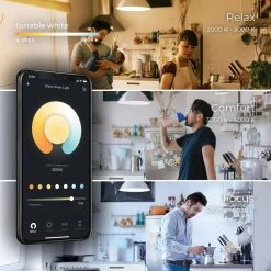 7-Watt (60-Watt Equivalent) G25 Shape E26 Base Wi-Fi Smart LED Light Bulb, Multi-Color Changing RGB, Tunable White by Globe Electric -Deals Globe Electric Store clear globe electric colored light bulbs 91000194 44 1000