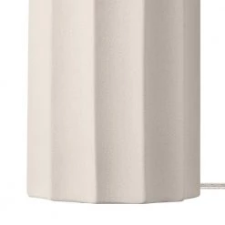 20 in. Ribbed Concrete Finish Table Lamp with White Linen Shade by Globe Electric -Deals Globe Electric Store concrete globe electric table lamps 91002860 4f 1000