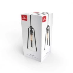 Sonny 1-Light Dark Bronze Pendant with Seeded Glass Shade by Globe Electric -Deals Globe Electric Store dark bronze globe electric chandeliers 60330 fa 1000