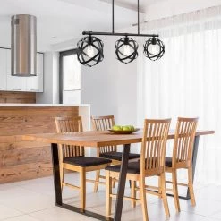 Tatum 3-Light Dark Bronze Linear Chandelier by Globe Electric -Deals Globe Electric Store dark bronze globe electric chandeliers 60878 1f 1000