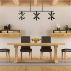 Tatum 3-Light Dark Bronze Linear Chandelier by Globe Electric -Deals Globe Electric Store dark bronze globe electric chandeliers 60878 44 1000