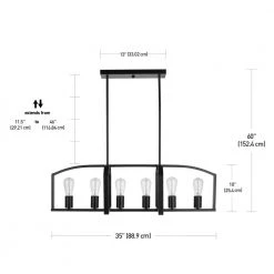 Marin 6-Light Dark Bronze Chandelier by Globe Electric -Deals Globe Electric Store dark bronze globe electric chandeliers 61053 c3 1000