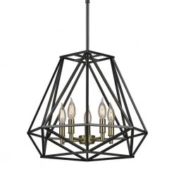 Sansa 5-Light Dark Bronze Chandelier by Globe Electric 17 Sansa 5-Light Dark Bronze Chandelier by Globe Electric -Deals Globe Electric Store dark bronze globe electric chandeliers 65435 1f 1000