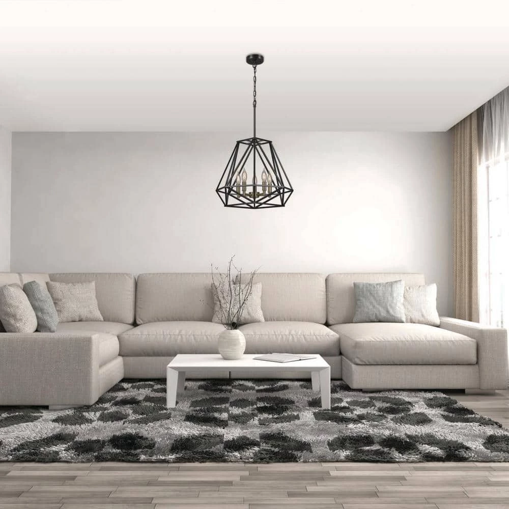 Sansa 5-Light Dark Bronze Chandelier by Globe Electric 8 Sansa 5-Light Dark Bronze Chandelier by Globe Electric - Image 8