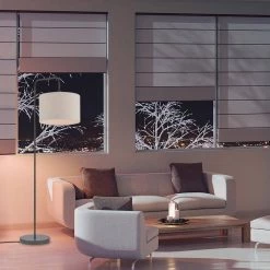 Barden 58 in. Dark Bronze Floor Lamp with Beige Fabric Shade by Globe Electric -Deals Globe Electric Store dark bronze globe electric floor lamps 67395 1f 1000