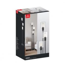 Annecy 58 in. 3-Light Dark Bronze Floor Lamp with Seeded Glass Shades by Globe Electric -Deals Globe Electric Store dark bronze globe electric floor lamps 67613 76 1000