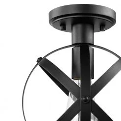 Tatum 1-Light Dark Bronze Flush Mount Ceiling Light by Globe Electric -Deals Globe Electric Store dark bronze globe electric flush mount lights 60877 c3 1000