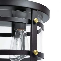 Wexford 9.8 in. 3-Light Dark Bronze Flush Mount by Globe Electric -Deals Globe Electric Store dark bronze globe electric flush mount lights 65099 44 1000