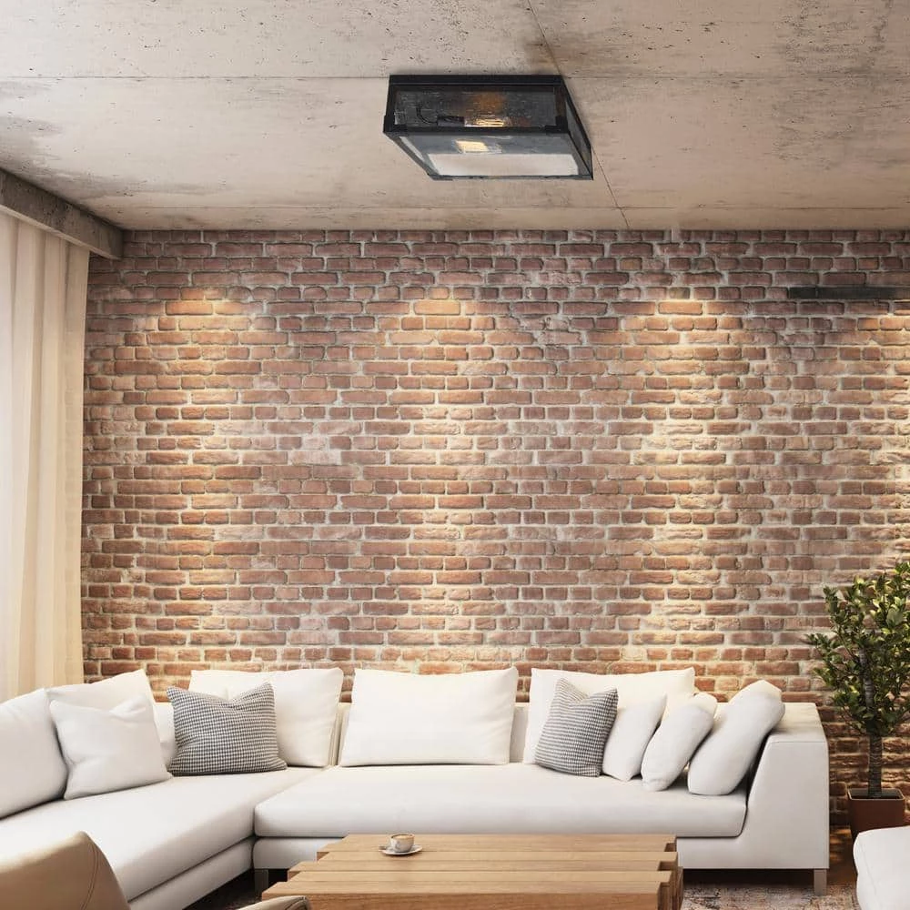 Williamsburg 2-Light Dark Bronze Flush Mount Light by Globe Electric 4 Williamsburg 2-Light Dark Bronze Flush Mount Light by Globe Electric - Image 4