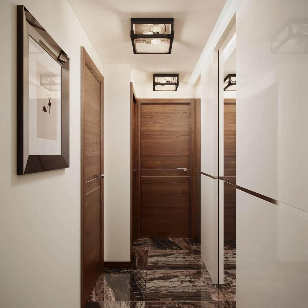 Williamsburg 2-Light Dark Bronze Flush Mount Light by Globe Electric 3 Williamsburg 2-Light Dark Bronze Flush Mount Light by Globe Electric - Image 3