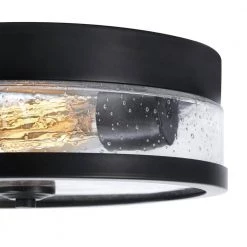 Carolina 1-Light Dark Bronze Flush Mount Light by Globe Electric -Deals Globe Electric Store dark bronze globe electric flush mount lights 69999 1f 1000