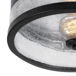 Carolina 1-Light Dark Bronze Flush Mount Light by Globe Electric -Deals Globe Electric Store dark bronze globe electric flush mount lights 69999 c3 1000
