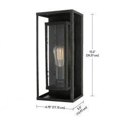 Montague 1-Light Bronze Outdoor Wall Lantern Sconce by Globe Electric -Deals Globe Electric Store dark bronze globe electric outdoor sconces 44307 fa 1000