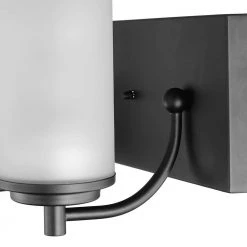 Carla 19 in. 3-Light Dark Bronze Vanity Light with Frosted Glass Shades and Bath Set (5-Piece), Bulbs Included by Globe Electric -Deals Globe Electric Store dark bronze globe electric vanity lighting 51529 4f 1000