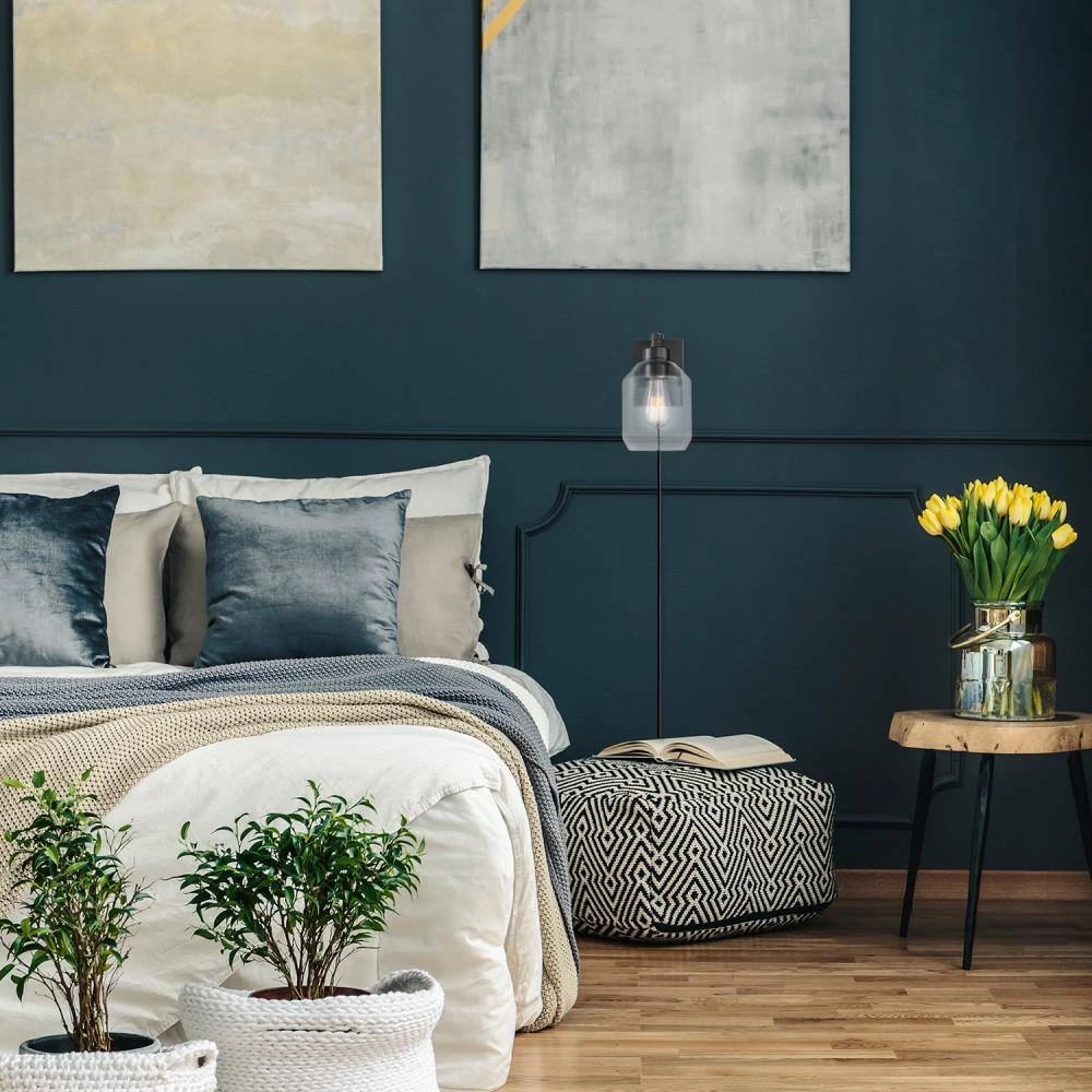 Middleton 1-Light Dark Bronze Plug-In or Hardwire Modern Wall Sconce by Globe Electric 7 Middleton 1-Light Dark Bronze Plug-In or Hardwire Modern Wall Sconce by Globe Electric - Image 7