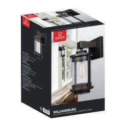 Williamsburg 1-Light Dark Bronze Sconce by Globe Electric 10 Williamsburg 1-Light Dark Bronze Sconce by Globe Electric -Deals Globe Electric Store dark bronze globe electric wall sconces 65931 44 1000