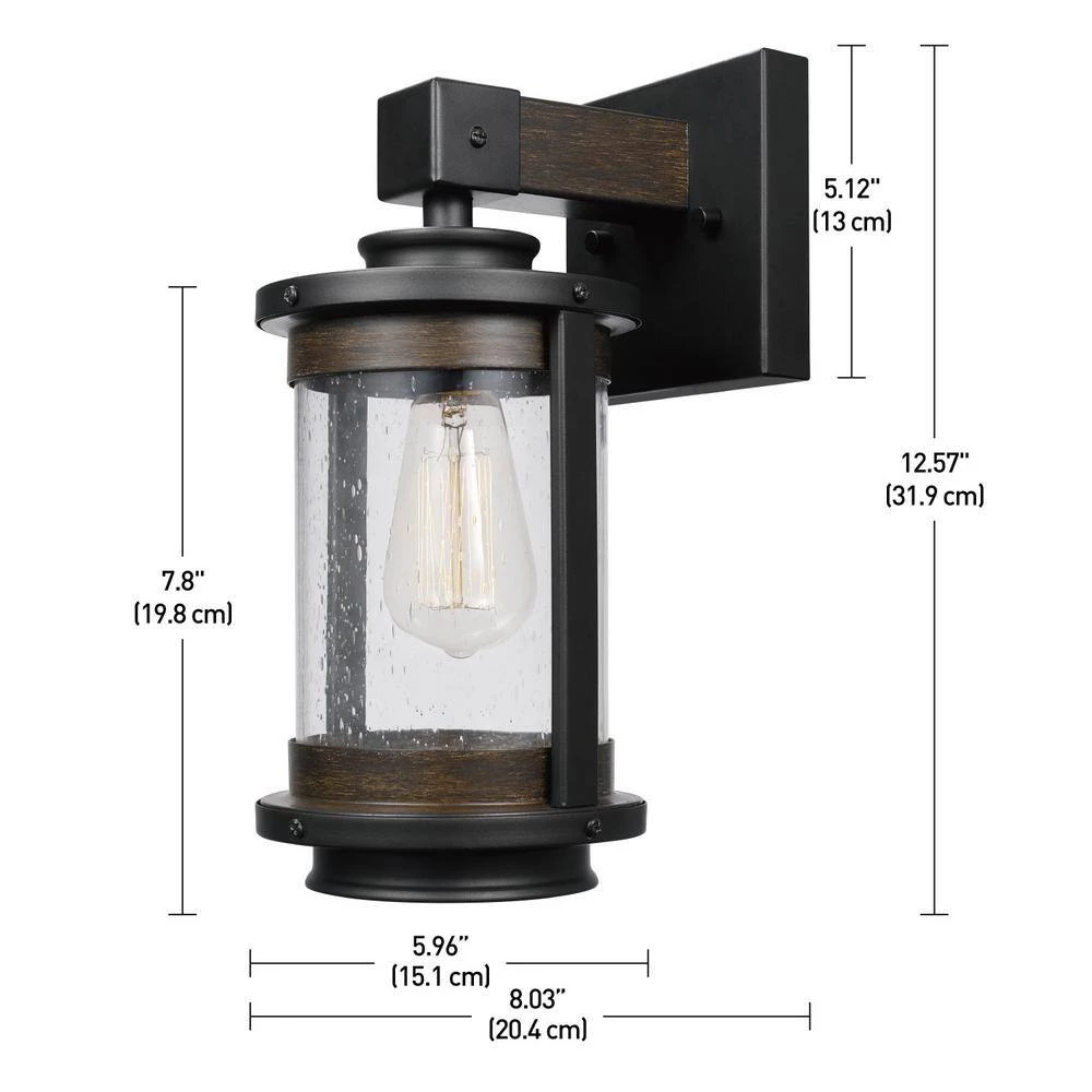 Williamsburg 1-Light Dark Bronze Sconce by Globe Electric 4 Williamsburg 1-Light Dark Bronze Sconce by Globe Electric - Image 4