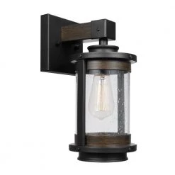 Williamsburg 1-Light Dark Bronze Sconce by Globe Electric