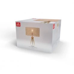 60 in. Faux Wood Floor Lamp with Rattan Shade and Tripod Base, On/Off Rotary Switch on Socket by Globe Electric 16 60 in. Faux Wood Floor Lamp with Rattan Shade and Tripod Base, On/Off Rotary Switch on Socket by Globe Electric -Deals Globe Electric Store faux wood globe electric floor lamps 91002856 76 1000